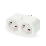 Nedis SmartLife Smart Plug | IP21 | Effektmåler | 3680 W | Type F (CEE 7/7) | 0 - 55 °C | Android™ / IOS | 2-veje | Hvid | 1 stk