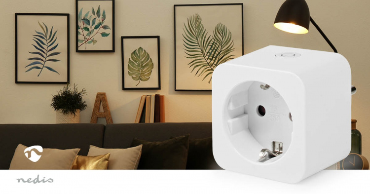 Nedis SmartLife Smart Plug | IP21 | Effektmåler | 3680 W | Hybrid (CEE 7/7) | 0 - 55 °C | Android™ / IOS | Hvid | 1 stk Nedis SmartLife Smart Plug | IP21 | Effektmåler | 3680 W | Hybrid (CEE 7/7) | 0 - 55 °C | Android™ / IOS | Hvid | 1 stk