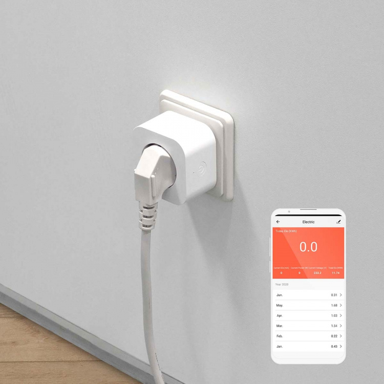Nedis SmartLife Smart Plug | IP21 | Effektmåler | 3680 W | Hybrid (CEE 7/7) | 0 - 55 °C | Android™ / IOS | Hvid | 1 stk Nedis SmartLife Smart Plug | IP21 | Effektmåler | 3680 W | Hybrid (CEE 7/7) | 0 - 55 °C | Android™ / IOS | Hvid | 1 stk