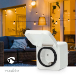 Nedis SmartLife Smart Plug | IP44 | Effektmåler | 3680 W | Type F (CEE 7/7) | -25 - 55 °C | Android™ / IOS | Hvid | 1 stk Nedis SmartLife Smart Plug | IP44 | Effektmåler | 3680 W | Type F (CEE 7/7) | -25 - 55 °C | Android™ / IOS | Hvid | 1 stk