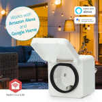 Nedis SmartLife Smart Plug | IP44 | Effektmåler | 3680 W | Type F (CEE 7/7) | -25 - 55 °C | Android™ / IOS | Hvid | 1 stk Nedis SmartLife Smart Plug | IP44 | Effektmåler | 3680 W | Type F (CEE 7/7) | -25 - 55 °C | Android™ / IOS | Hvid | 1 stk