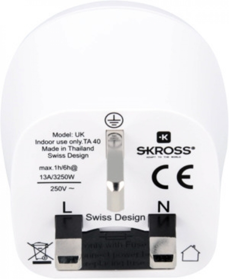 SKROSS reseadapter Europa till Storbritannien