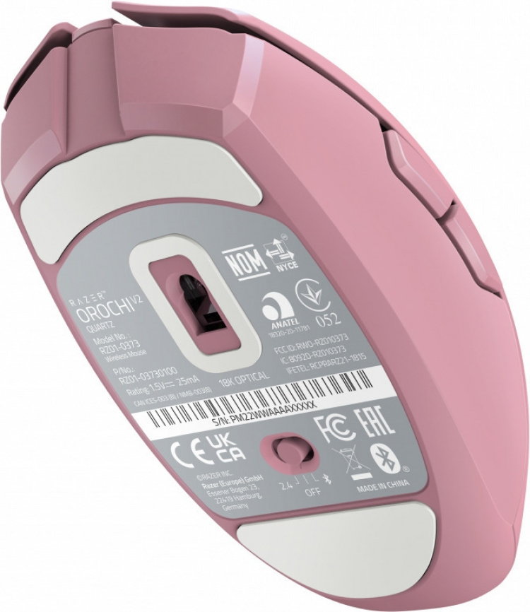Razer Orochi V2 gamingmus, rosa