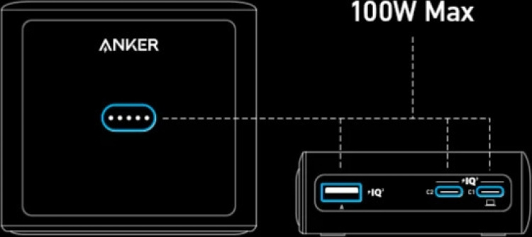 Anker Charging Base 100 W, ladddocka