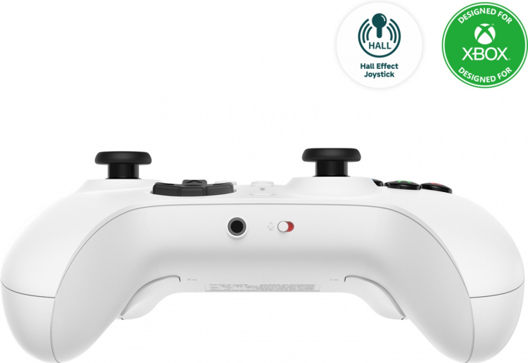 8BitDo Ultimate Wired Controller - Hall Edition trådlös spelkontroll, vit, Xbox / PC