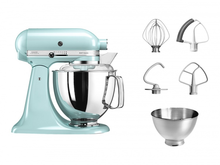 KitchenAid Artisan 5KSM175PSEIC Køkkenmaskine 4.8liter Isblå