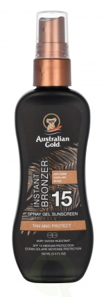 Australian Gold Spray Gel Instant Bronzer SPF15 100 ml