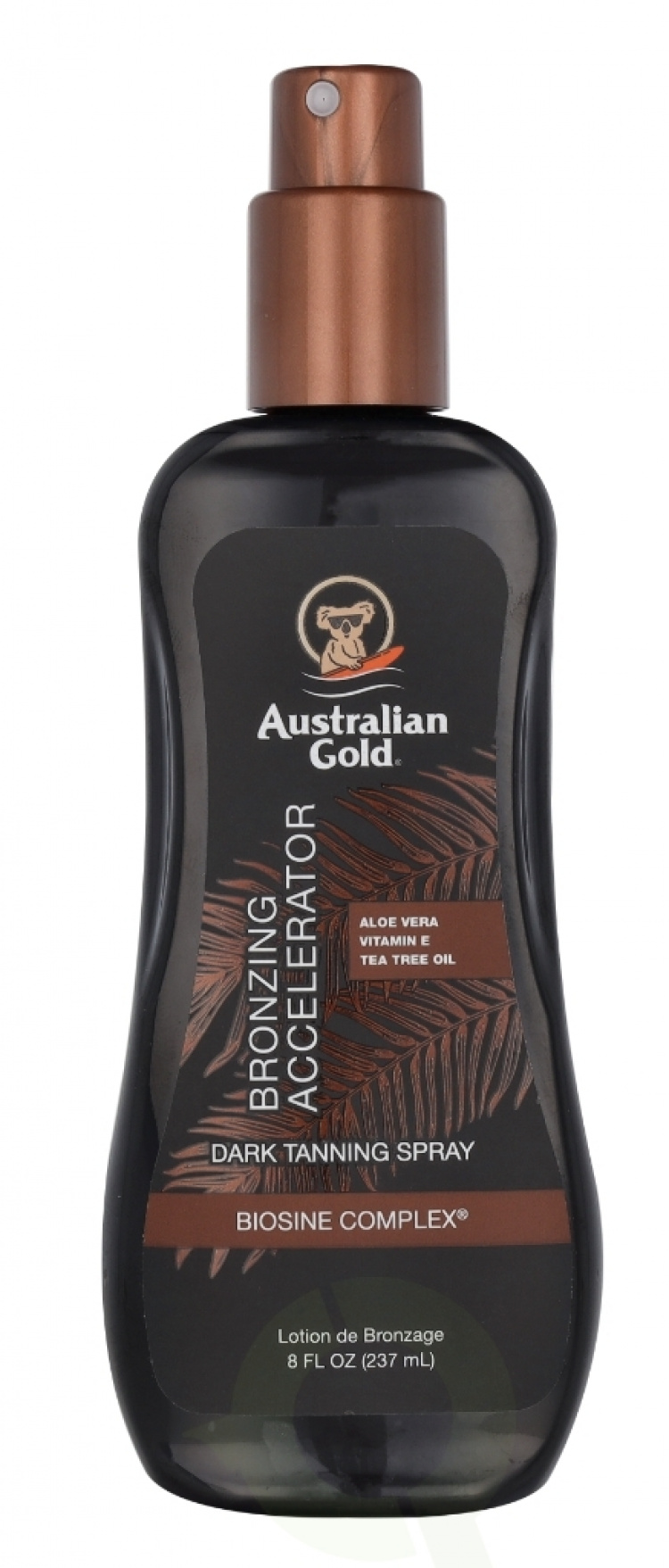 Australian Gold Accelerator Spray Gel 237 ml Dark Tanning + With Bronzers / Aloe Vera + Vitamine / Dark tanning Formula