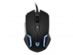 Liocat MX 357C - gamingmus med LED-belysning, sort