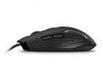 Liocat MX 357C - gamingmus med LED-belysning, sort