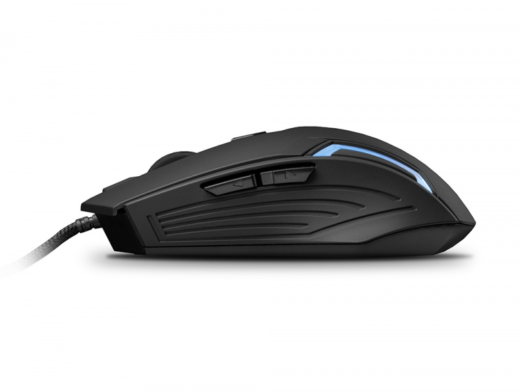Liocat MX 357C - gamingmus med LED-belysning, sort
