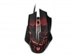 Liocat MX 557C - gamingmus med LED-belysning, sort