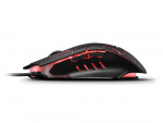Liocat MX 557C - gamingmus med LED-belysning, sort
