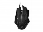 Liocat MX 557C - gamingmus med LED-belysning, sort