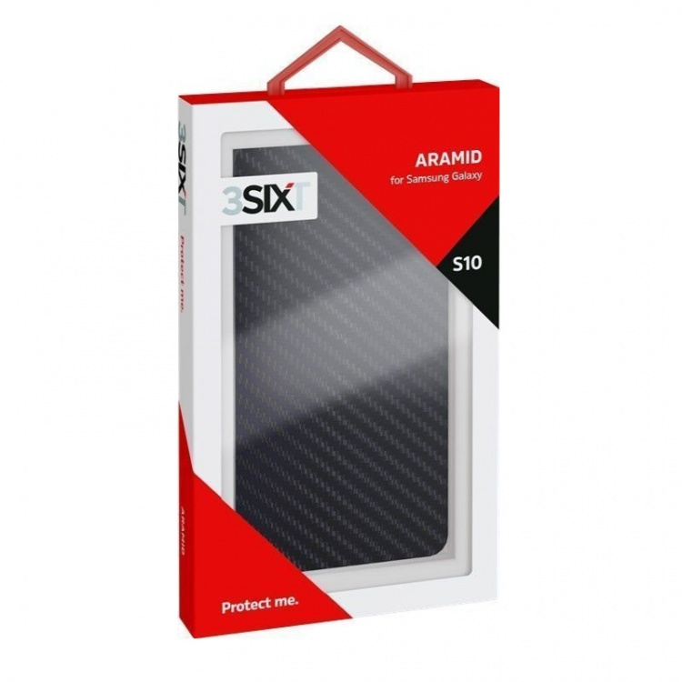 3SIXT Black Aramid Case - suitable for Samsung Galaxy S10