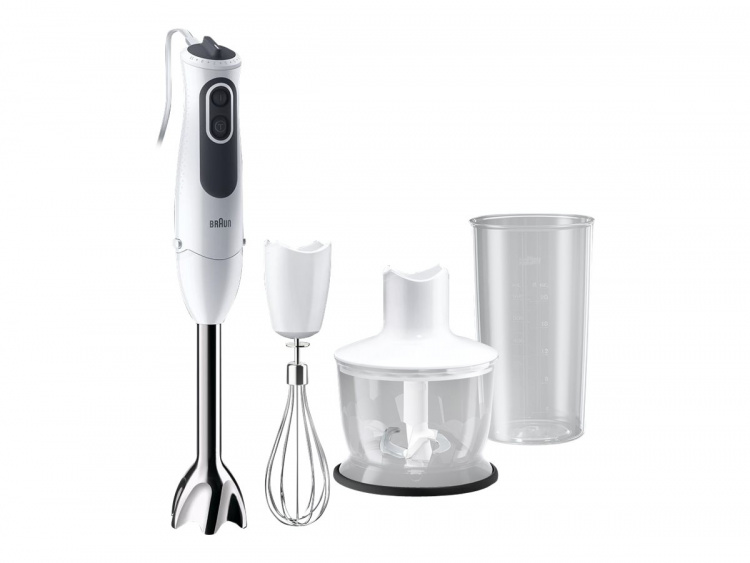 Braun Multiquick 3 MQ 3135 Sauce Stavblender Turbofunktion Hvid/grå