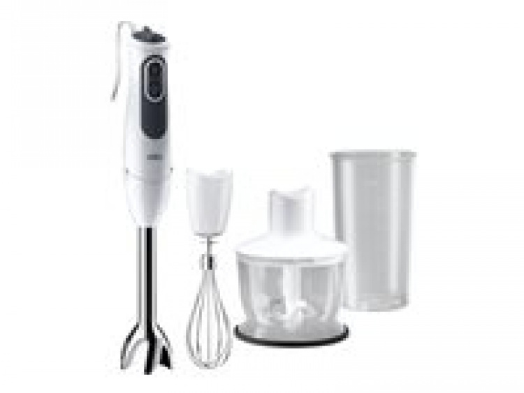 Braun Multiquick 3 MQ 3135 Sauce Stavblender Turbofunktion Hvid/grå