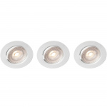 Llitt Sara 230V Dimbar downlight spotlight 3000K 400lm IP44 3-pack Vit Llitt Sara 230V Dimbar downlight spotlight 3000K 400lm IP44 3-pack Vit
