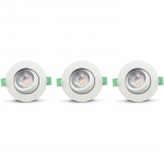 Llitt Ellen Infälld downlight Dim-to-Warm 520lm IP65 3-pack Vit Llitt Ellen Infälld downlight Dim-to-Warm 520lm IP65 3-pack Vit
