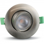 Llitt Ellen Infälld downlight Dim-to-Warm 520lm IP65 3-pack Borstad stål Llitt Ellen Infälld downlight Dim-to-Warm 520lm IP65 3-pack Borstad stål