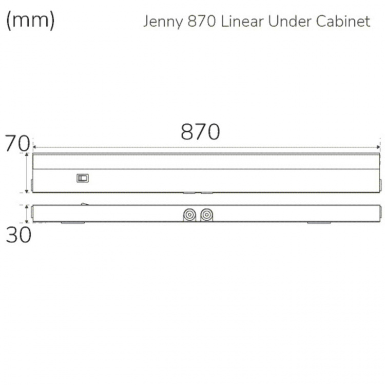 Llitt Jenny 870 Köksbänksbelysning Dimbar 3000K 1000lm 870cm Llitt Jenny 870 Köksbänksbelysning Dimbar 3000K 1000lm 870cm