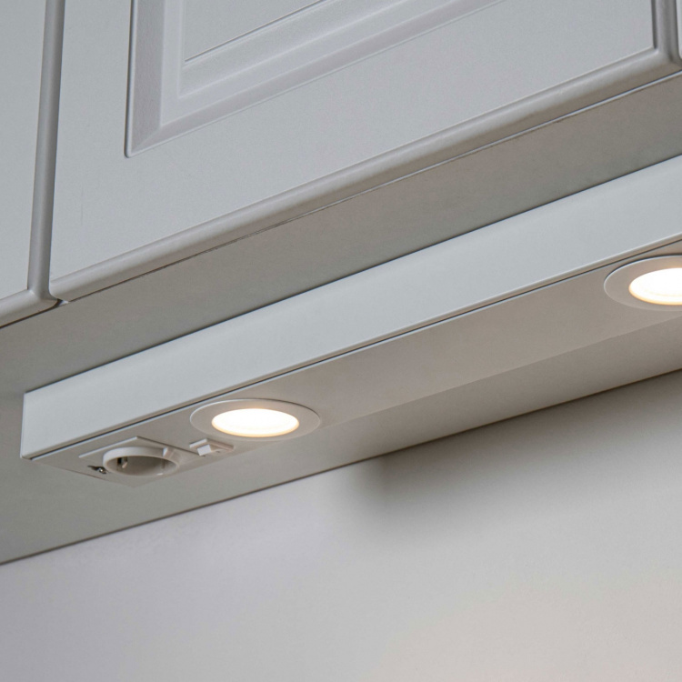 Llitt Emma 580 Köksbänksbelysning 2xspot + uttag 3000K 650lm 580cm Llitt Emma 580 Köksbänksbelysning 2xspot + uttag 3000K 650lm 580cm