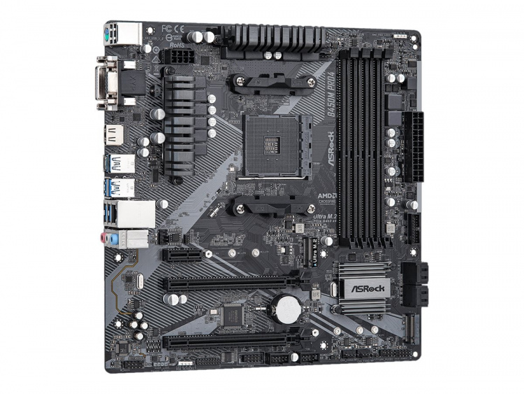 ASRock B450M Pro4 R2.0 Micro-ATX AM4 AMD B450