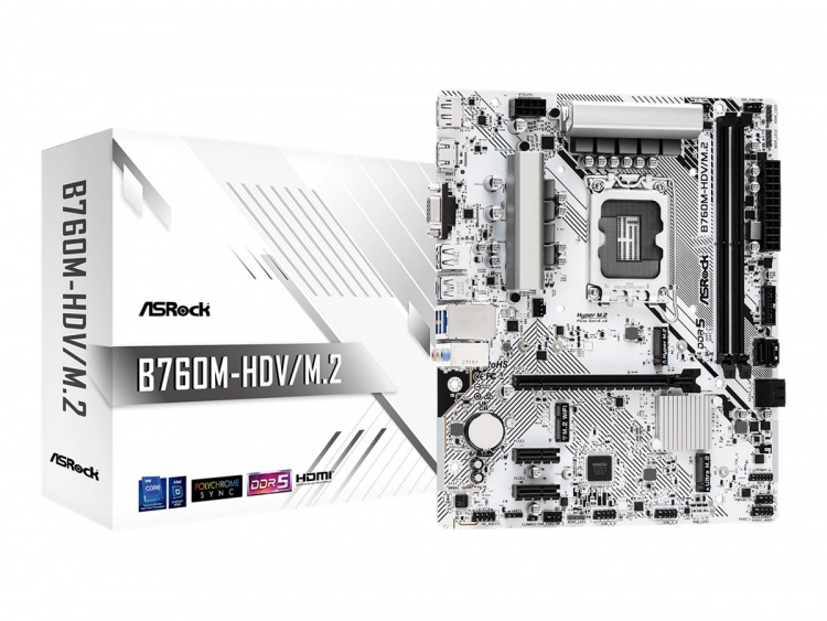 ASRock B760M-H/M.2 - mATX DDR5 LGA1700