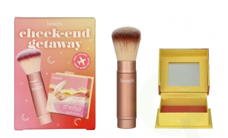 Benefit Cheek-End Getaway Set 6 g Shellie Blush 6gr/Multitasking Brush