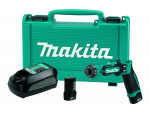 Makita DF012DSE Bore-/skruemaskine 2 batterier inkluderet 1/4 unbrakosokkel