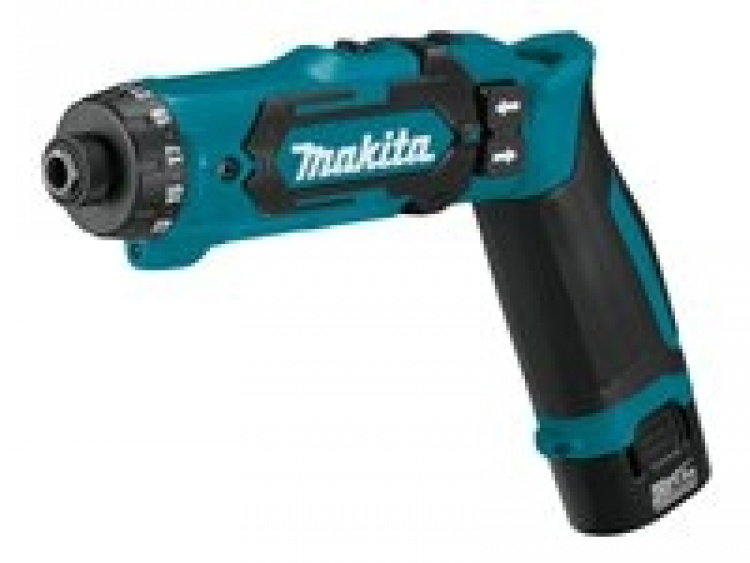 Makita DF012DSE Bore-/skruemaskine 2 batterier inkluderet 1/4 unbrakosokkel