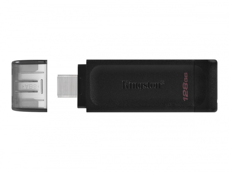 Kingston DataTraveler 70 128GB USB-C 3.2 Gen 1 Sort