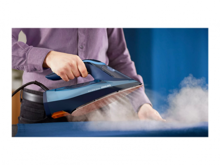 Philips Azur 8000 Series DST8020 Dampstrygejern 3000W Blå Lilla