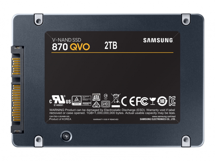 Samsung 870 QVO SSD MZ-77Q2T0BW 2TB 2.5 SATA-600