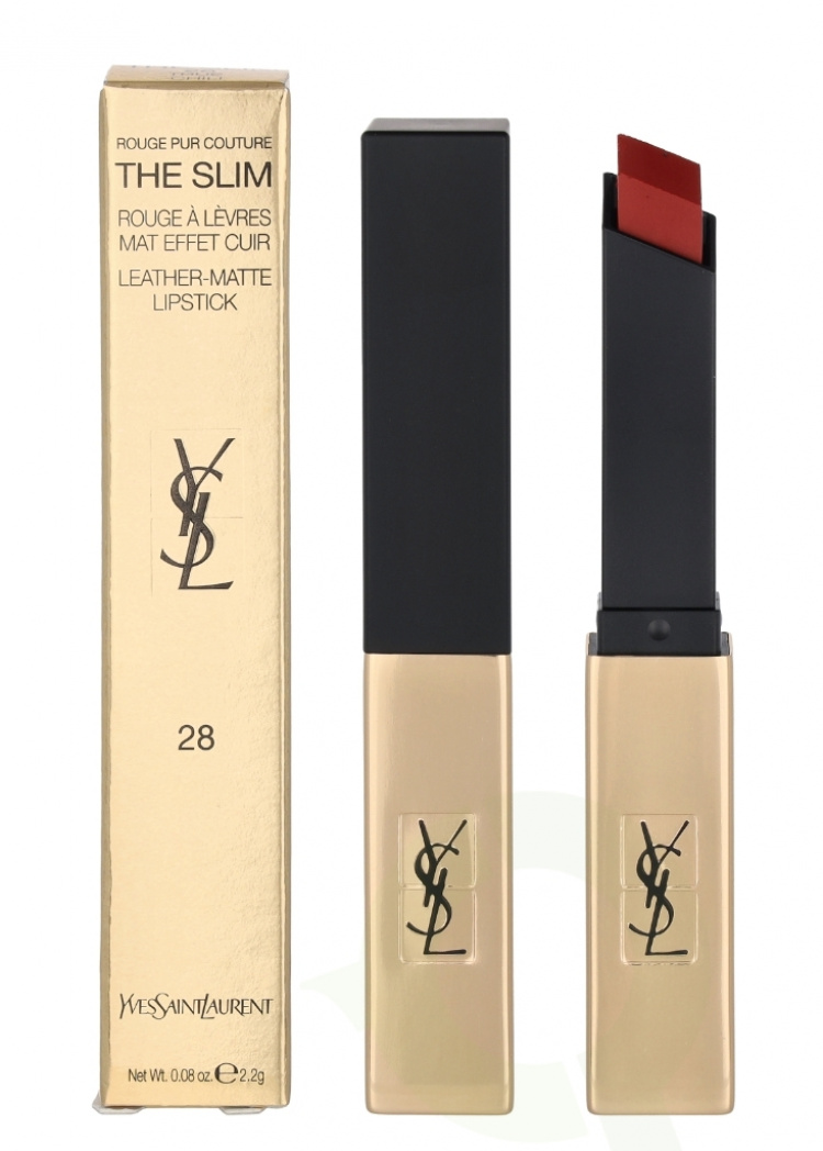 Yves Saint Laurent YSL Rouge Pur Couture The Slim Leather Matte Lipstick 2.2 g #28 True Chili