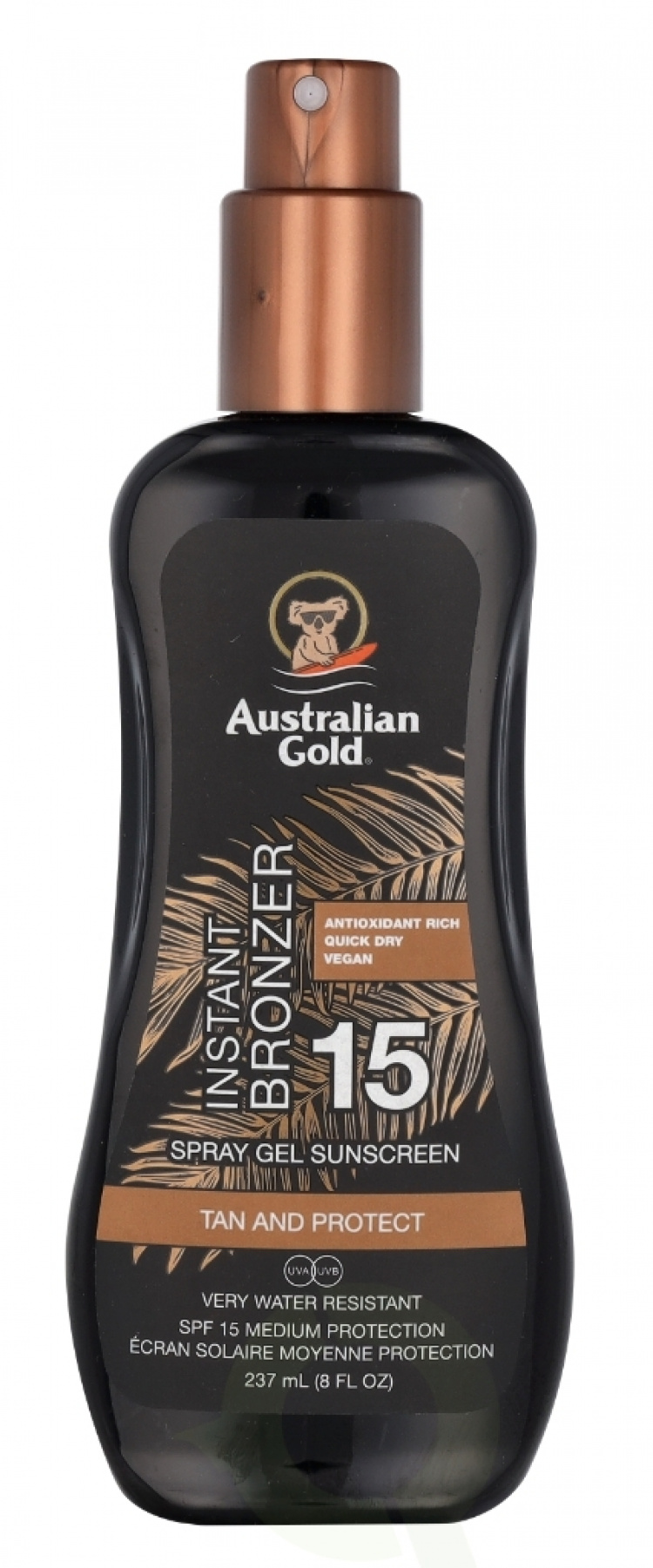 Australian Gold Spray Gel Instant Bronzer SPF15 237 ml