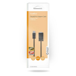 Nedis VGA-kabel | DisplayPort Han | VGA Han | Nikkelplateret | Maksimal opløsning: 1080p | 2.00 m | Runde | PVC | Sort | Box