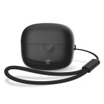 Nedis Fuldt Trådløse hovedtelefoner | Bluetooth® | Maksimal batteritid: 16 timer | Touch Control | Opladningsholder | Trådløs opladningsetui | Indbygget mikrofon | Understøtter stemmestyring | Sort