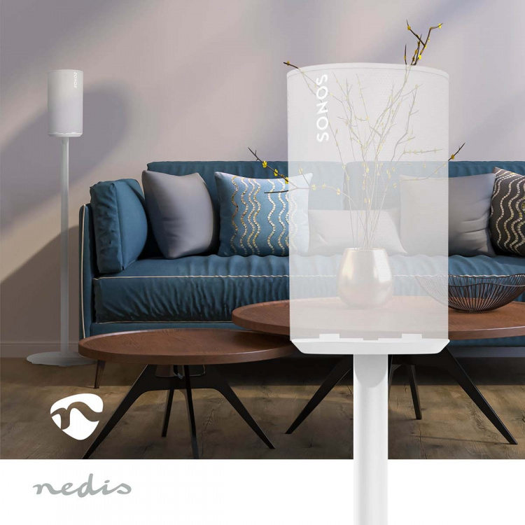 Nedis Speaker Mount | Kompatibel med: Sonos® Era100 | Stand | 3 kg | Fast | ABS / Metal | Hvid