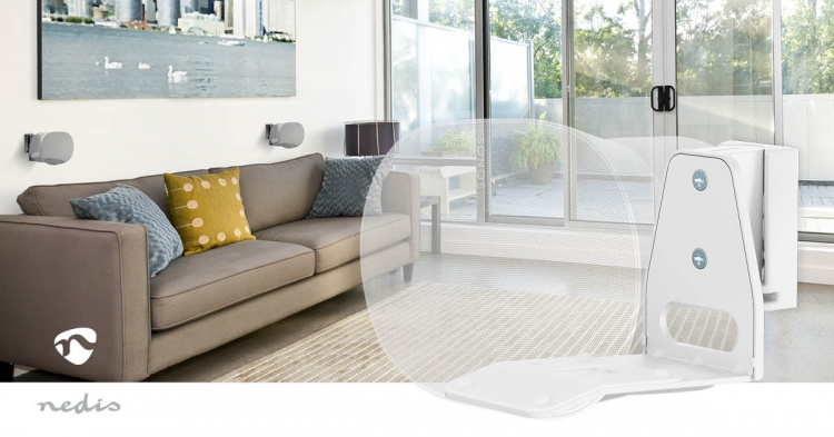 Nedis Speaker Mount | Kompatibel med: Sonos® Era300 | Væg | 5 kg | Swivel / Tilt | Vipbar | Kan drejes | ABS / Metal | Hvid