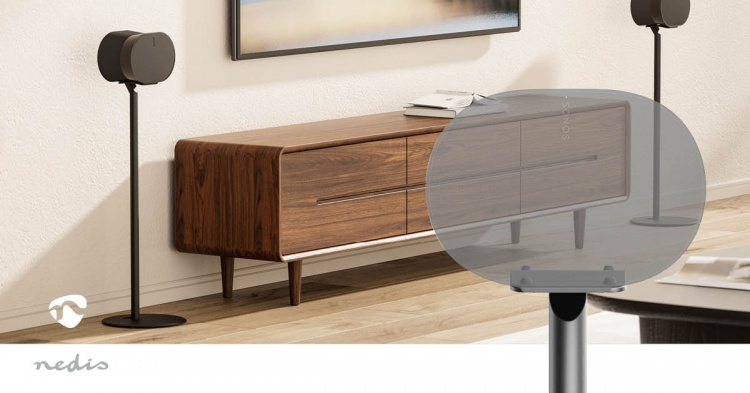 Nedis Speaker Mount | Kompatibel med: Sonos® Era300 | Stand | 5 kg | Fast | ABS / Metal | Sort