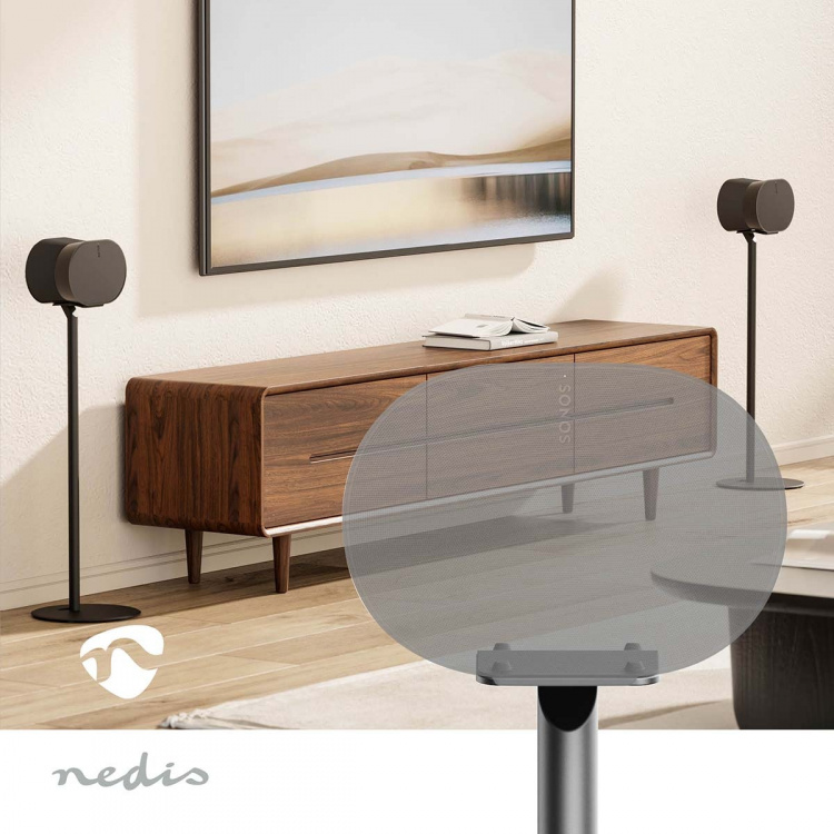 Nedis Speaker Mount | Kompatibel med: Sonos® Era300 | Stand | 5 kg | Fast | ABS / Metal | Sort