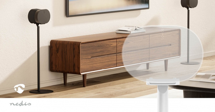 Nedis Speaker Mount | Kompatibel med: Sonos® Era300 | Stand | 5 kg | Fast | ABS / Metal | Hvid
