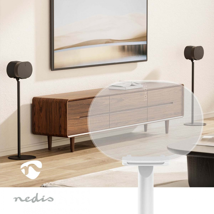 Nedis Speaker Mount | Kompatibel med: Sonos® Era300 | Stand | 5 kg | Fast | ABS / Metal | Hvid