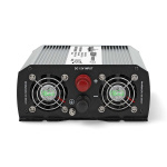 Nedis Power Inverter Modificeret sinus | Indgangsspænding: 12 V DC | Enhedens strømudgangsforbindelse: Type F (CEE 7/3) / USB-A | 230 V AC 50 Hz | 1000 W | Peak-effekt: 2000 W | Skrueterminal | Sølv