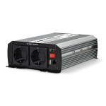 Nedis Power Inverter Modificeret sinus | Indgangsspænding: 12 V DC | Enhedens strømudgangsforbindelse: Type F (CEE 7/3) / USB-A | 230 V AC 50 Hz | 1000 W | Peak-effekt: 2000 W | Skrueterminal | Sølv
