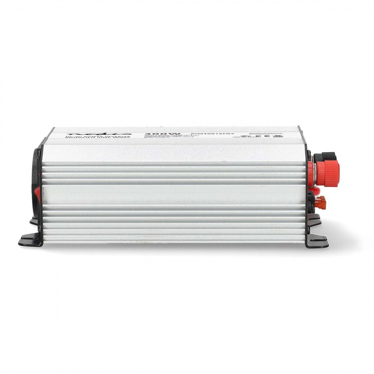 Nedis Power Inverter Modificeret sinus | Indgangsspænding: 12 V DC | Enhedens strømudgangsforbindelse: Type F (CEE 7/3) / USB-A | 230 V AC 50 Hz | 300 W | Peak-effekt: 600 W | Batteriklemmer + cigarettænder | Sølv