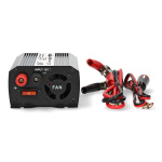 Nedis Power Inverter Modificeret sinus | Indgangsspænding: 12 V DC | Enhedens strømudgangsforbindelse: Type F (CEE 7/3) / USB-A | 230 V AC 50 Hz | 300 W | Peak-effekt: 600 W | Batteriklemmer + cigarettænder | Sølv