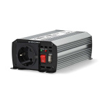 Nedis Power Inverter Modificeret sinus | Indgangsspænding: 12 V DC | Enhedens strømudgangsforbindelse: Type F (CEE 7/3) / USB-A | 230 V AC 50 Hz | 300 W | Peak-effekt: 600 W | Batteriklemmer + cigarettænder | Sølv