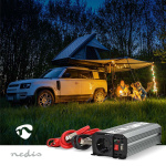Nedis Power Inverter Modificeret sinus | Indgangsspænding: 12 V DC | Enhedens strømudgangsforbindelse: Type F (CEE 7/3) / USB-A | 230 V AC 50 Hz | 600 W | Peak-effekt: 1200 W | Batteriklemmer + cigarettænder | Sølv Nedis Power Inverter Modificeret sinus | Indgangsspænding: 12 V DC | Enhedens strømudgangsforbindelse: Type F (CEE 7/3) / USB-A | 230 V AC 50 Hz | 600 W | Peak-effekt: 1200 W | Batteriklemmer + cigarettænder | Sølv